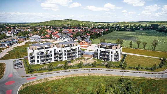 Ansicht des NullenergiehausPlus von oben als Rendering